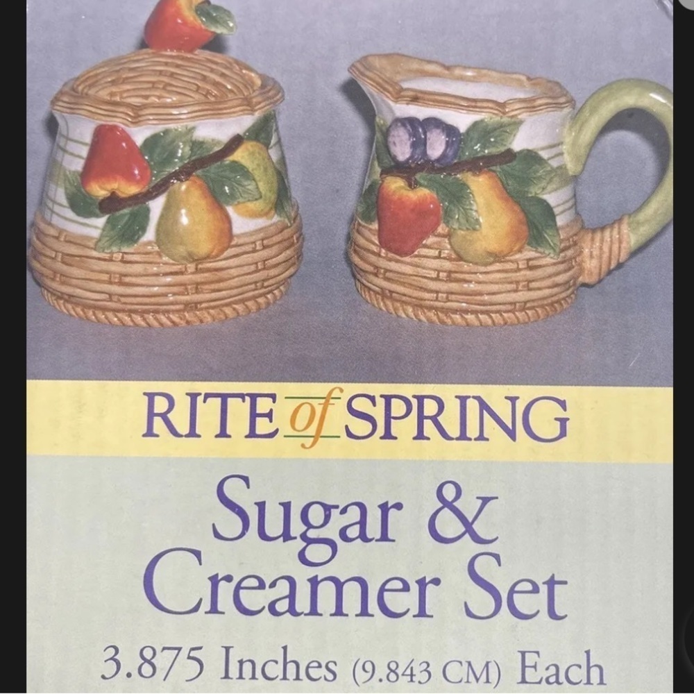 Vintage Sugar and Creamer Set - Picture 3 of 3